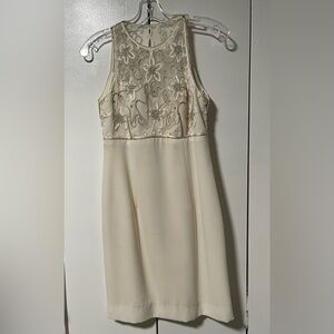 Elegant Cream Mini Dress